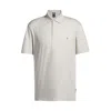 Hugo Boss Mercerized-cotton Polo Shirt With Double Monogram In White