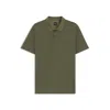 Hugo Boss Mercerized-cotton Polo Shirt With Two-tone Monograms In Green