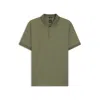 Hugo Boss Mercerized-cotton Polo Shirt With Two-tone Monograms In Green