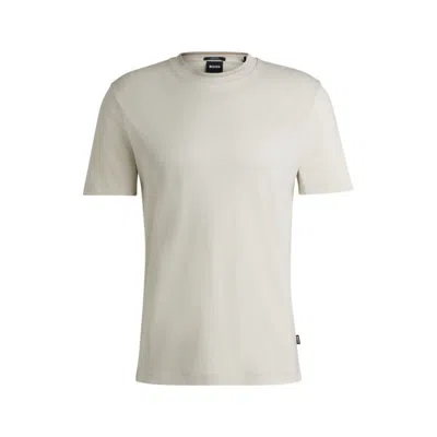 Hugo Boss Porsche X Boss Mercerized-cotton T-shirt With Special Branding In White