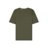 Hugo Boss Mercerized-cotton T-shirt With Grid Pattern In Green