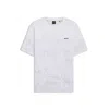 Hugo Boss Mercerized-cotton T-shirt With Printed Graphics In White