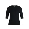 Hugo Boss Merino Wool Sweater With Jacquard Pattern In Multi