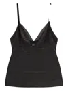 Hugo Boss Mesh Detail Tank Top Set In Black