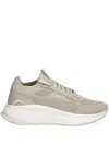 Hugo Boss Mesh Suede Sneakers In Neutral