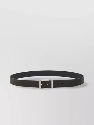 Hugo Boss Metal Buckle Reversible Smooth Finish Belt