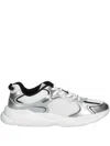 Hugo Boss Metallic-finish Sneakers In Silver