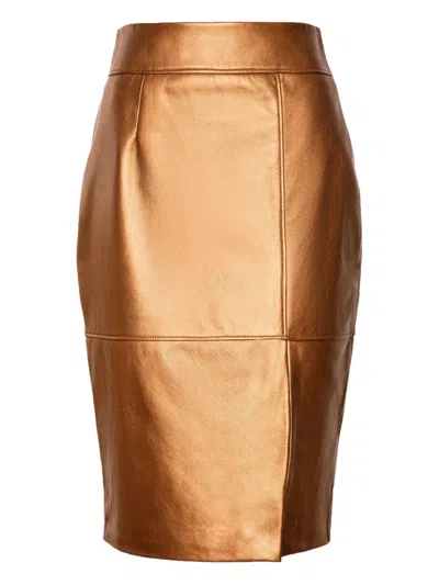 Hugo Boss Metallic Skirt In Multi