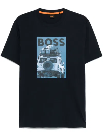 Hugo Boss Mextour T-shirt In Blue