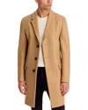 Hugo Boss Mgor Extra Slim Fit Topcoat In Brown