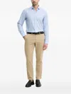 Hugo Boss Micro-check Shirt In Blue