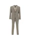 Hugo Boss Micro-pattern Suit In Neutral