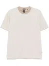 Hugo Boss T-shirt Mit Mikro-muster In Nude