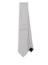 Hugo Boss Micro-pattern Tie In Grey