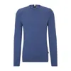 HUGO BOSS MICRO-STRUCTURED CREW-NECK SWEATER IN COTTON