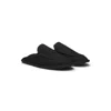 Hugo Boss Microfibre Slippers With Rubber Sole In Black