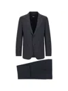 Hugo Boss Micro-texture Single-breasted Suit In Blue