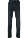 Hugo Boss Mid-rise Skinny Jeans In Blue