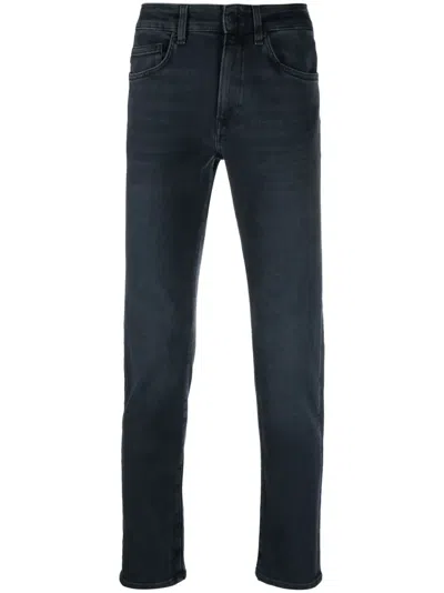 Hugo Boss Mid-rise Skinny Jeans In Blue