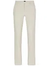 Hugo Boss Mid-rise Slim-cut Trousers In Neutrals