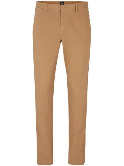 Hugo Boss Mid-rise Slim-fit Jeans In Neutral