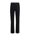 Hugo Boss Mid-rise Straight-leg Jeans In Black