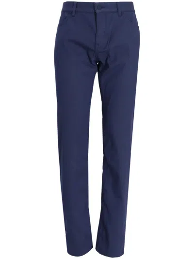 Hugo Boss Mid-rise Straight-leg Jeans In Blue