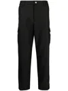 Hugo Boss Mid-rise Tapered-leg Trousers In Black