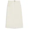 Hugo Boss Midi-length Skirt In Off-white Rigid Denim In Neutral