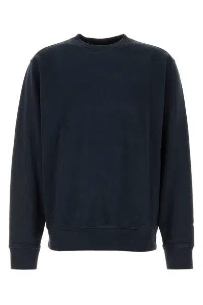 Hugo Boss Midnight Blue Cotton Sweatshirt In Darkblue