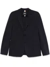 Hugo Boss Single-breasted Blazer In Blue