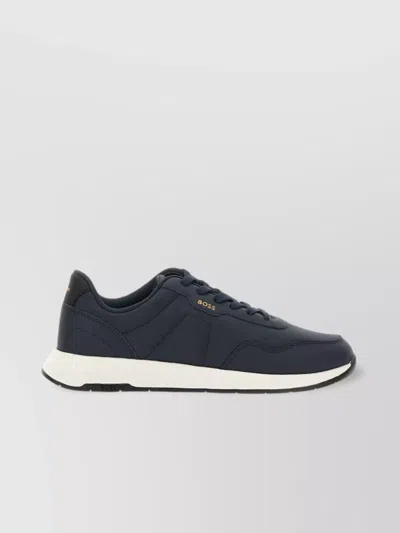 Hugo Boss Midnight Fabric And Synthetic Sneakers In Gray