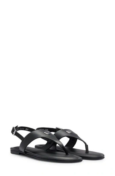 Hugo Boss Millie Slingback Sandal In Black