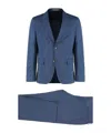 Hugo Boss Boss Stretch Wool Blend Three-pieces Suit In Blue
