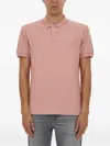 Hugo Boss Paul Cotton Polo Shirt In Pink