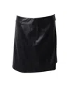 Hugo Boss Mini Skirt In Black Polyester In Black