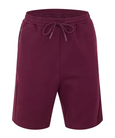 Hugo Boss Minimalist Solid Color Sports Shorts In Multi
