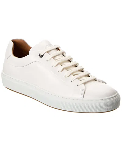 Hugo Boss Mirage Leather Sneaker In White