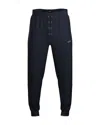 Hugo Boss Mix & Match Cotton Blend Logo Print Joggers Regular Fit In Dark Blue