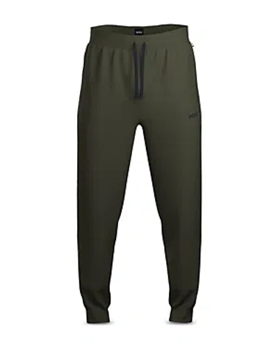 Hugo Boss Mix And Match Drawstring Trousers In Dark Green