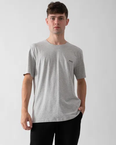 Hugo Boss Mix&match Mens Stretch-cotton Loungewear T-shirt With Embroidered Logo