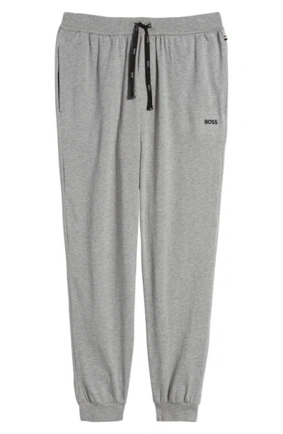 Hugo Boss Mix Match Pyjama Joggers In Medium Grey