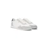 Hugo Boss Mixed-material Lace-up Trainers With Suede Trims In White