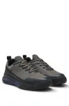 Hugo Boss Mixed-material Trainers With Anti-slip Sole In Black