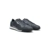 Hugo Boss Mixed-material Trainers With Contrast Back Tab In Blue