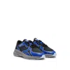 Hugo Boss Mixed-material Trainers With Rubberized Faux Leather In Grey