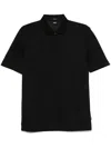 Hugo Boss Mixed-stripes Polo Shirt In Black