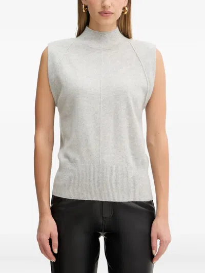 Hugo Boss Mock-neck Sweater In Gray