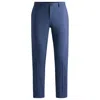 Hugo Boss Modern-fit Trousers In A Performance-stretch Wool Blend In Blue