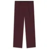 Hugo Boss Modern-fit Trousers In Stretch Twill With Front Crease In Burgundy